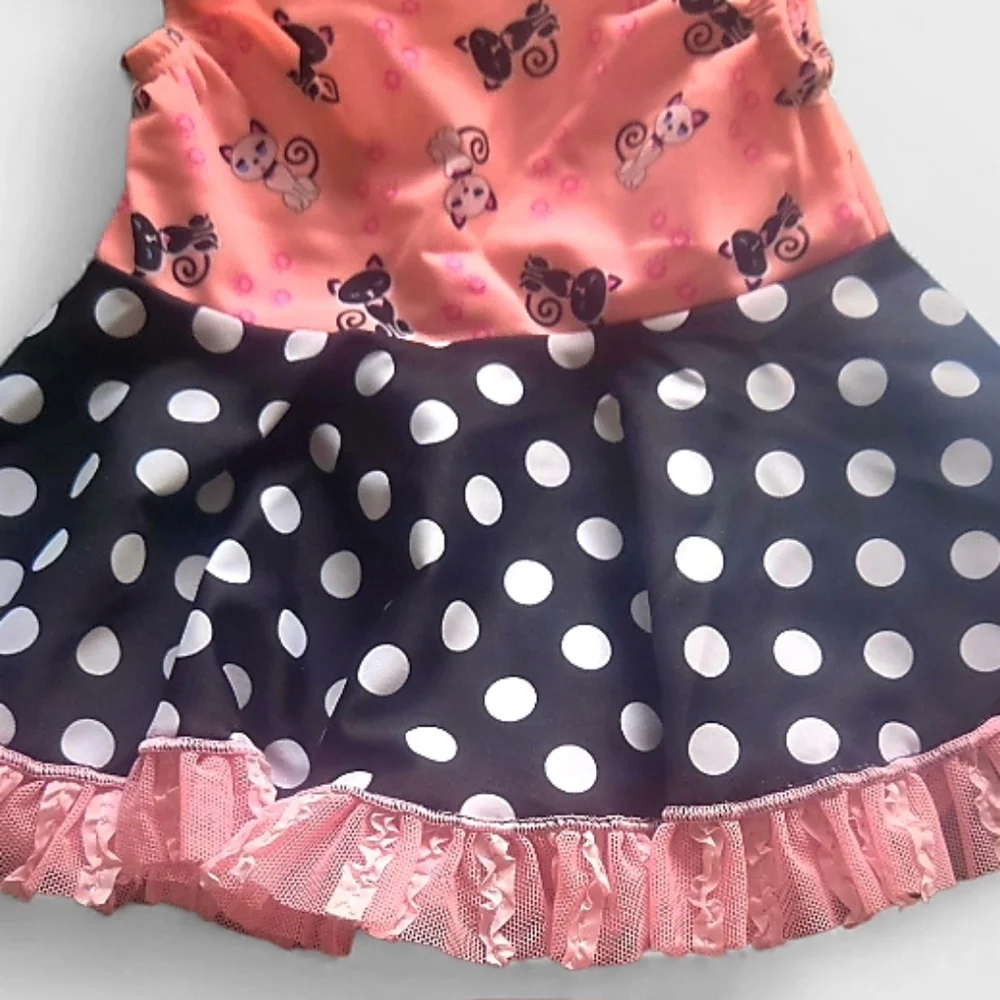 Frankie & Daisy 2 Piece Infant Kitty Swim Suit NWT
